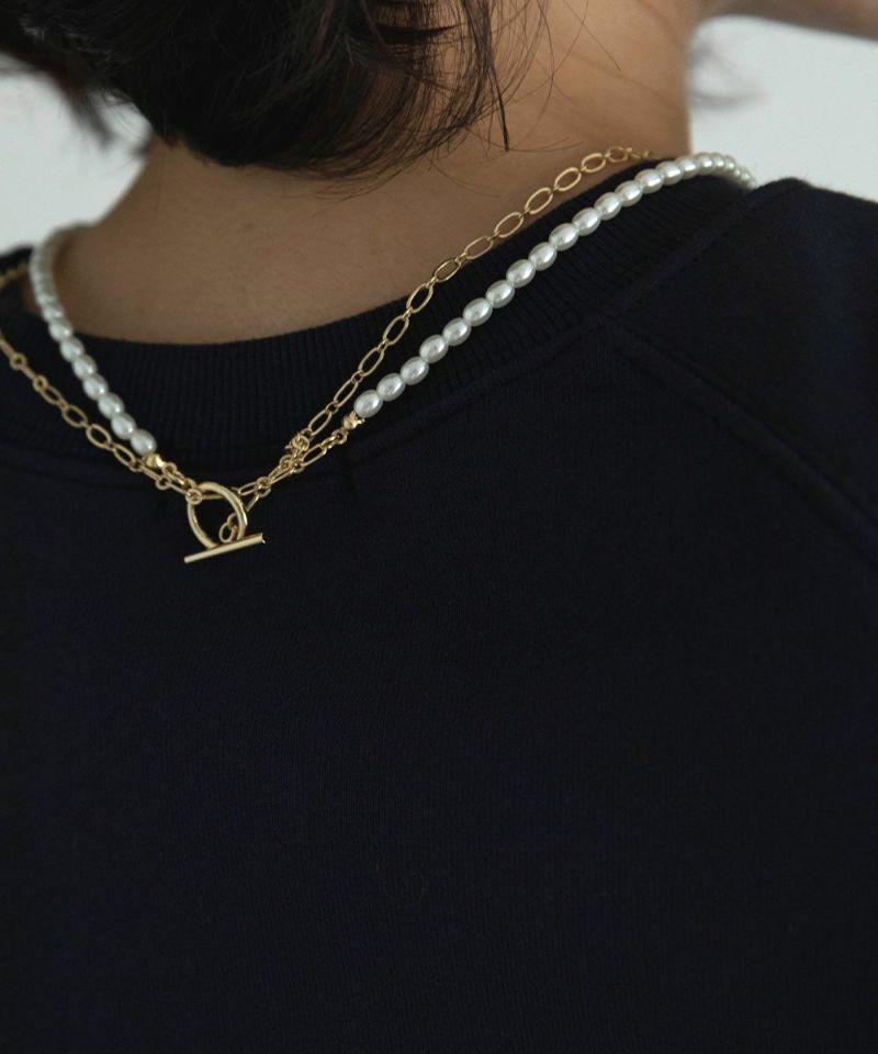 CHAIN×PEARL NECKLACE