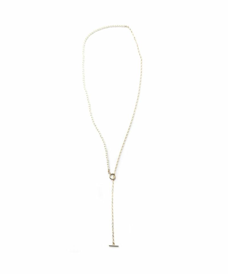 CHAIN×PEARL NECKLACE