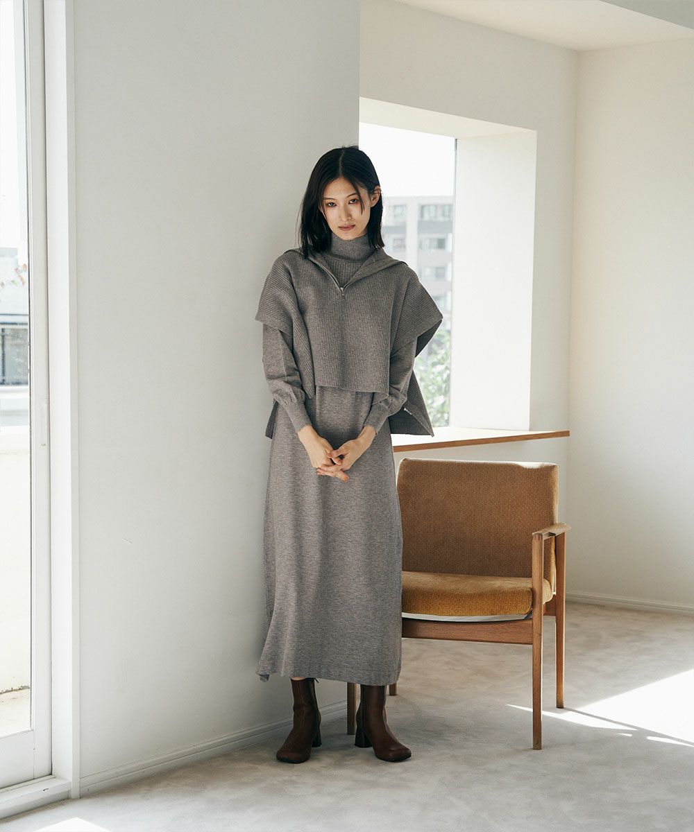 【SALE】SQUARE TOE MIDDLE BOOTS