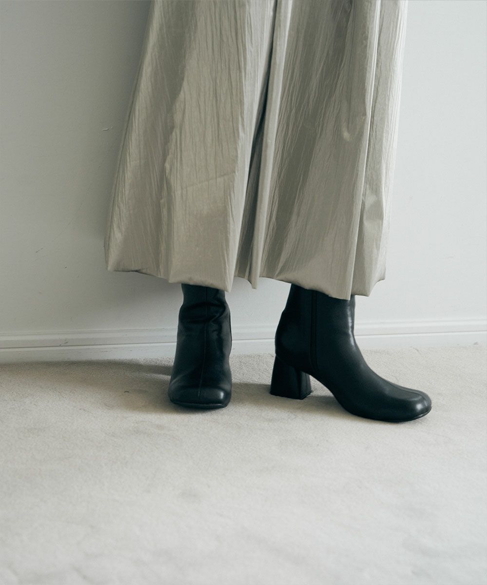 【SALE】SQUARE TOE MIDDLE BOOTS