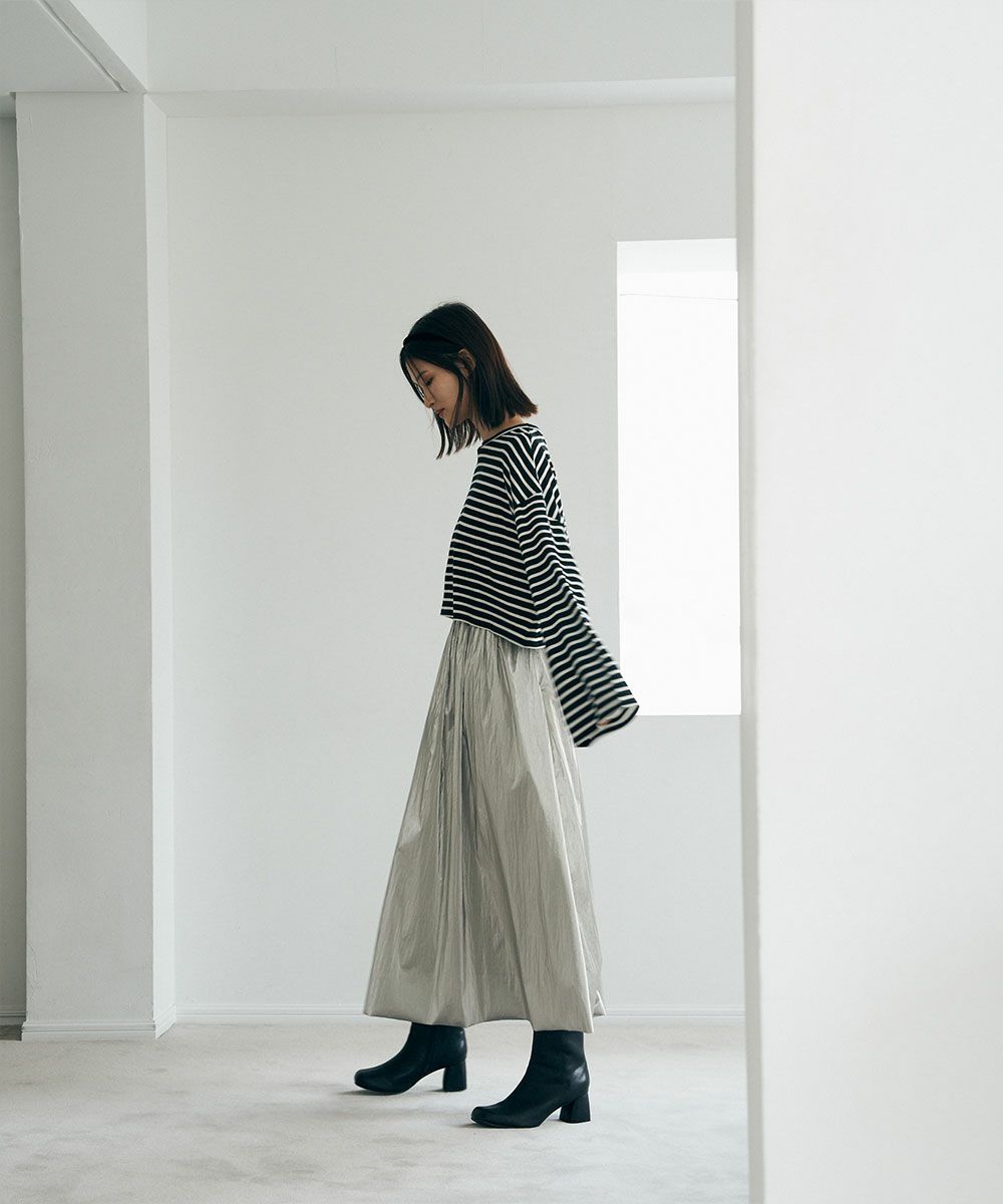 【SALE】SQUARE TOE MIDDLE BOOTS