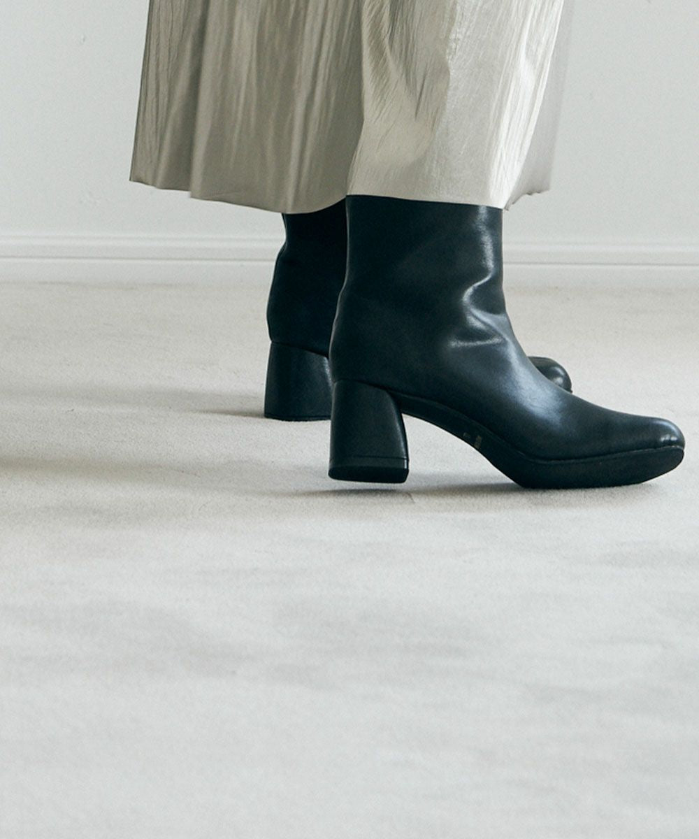 【SALE】SQUARE TOE MIDDLE BOOTS