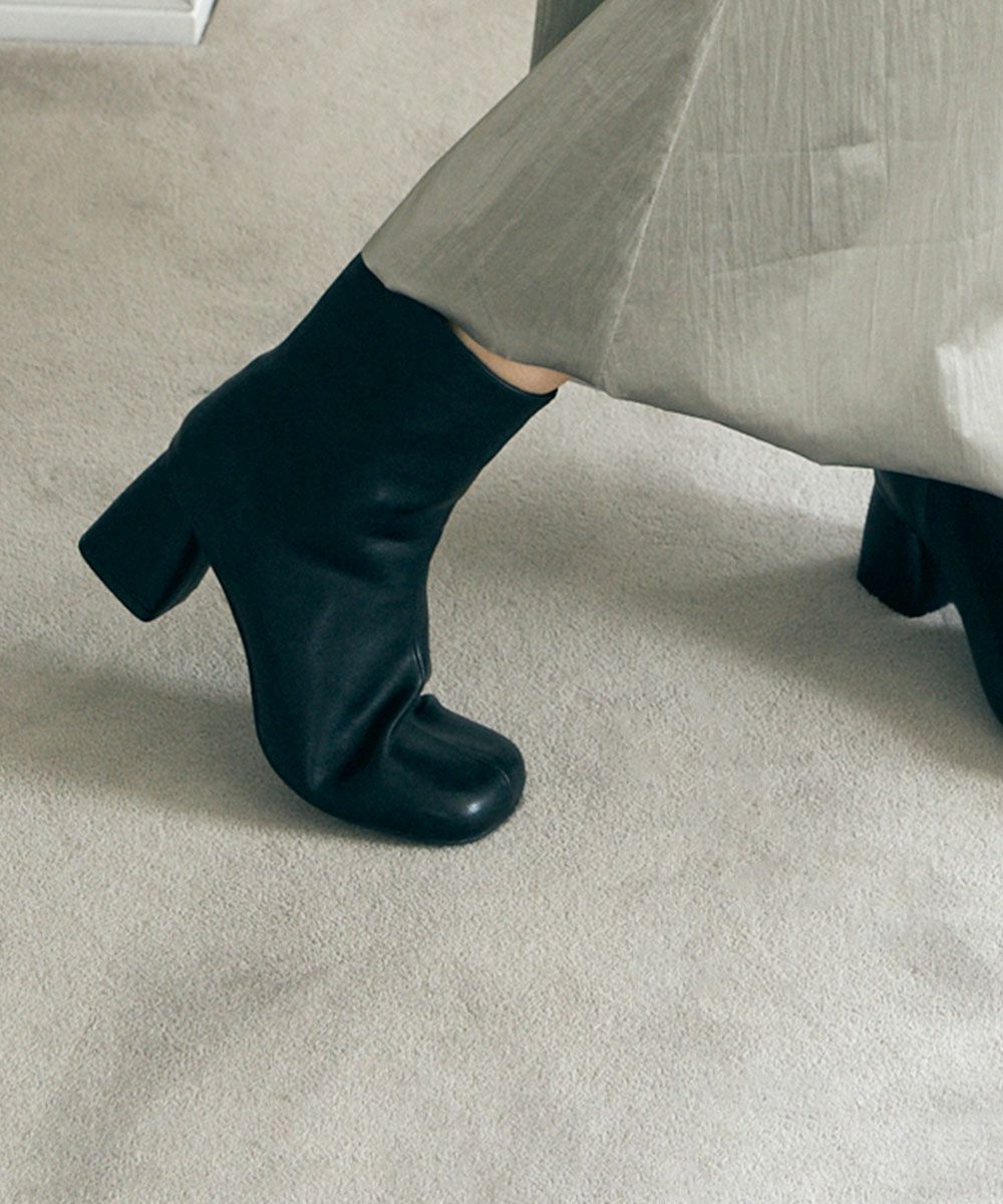 【SALE】SQUARE TOE MIDDLE BOOTS