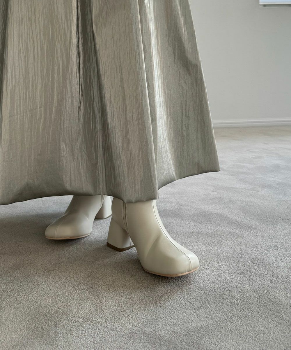 【SALE】SQUARE TOE MIDDLE BOOTS