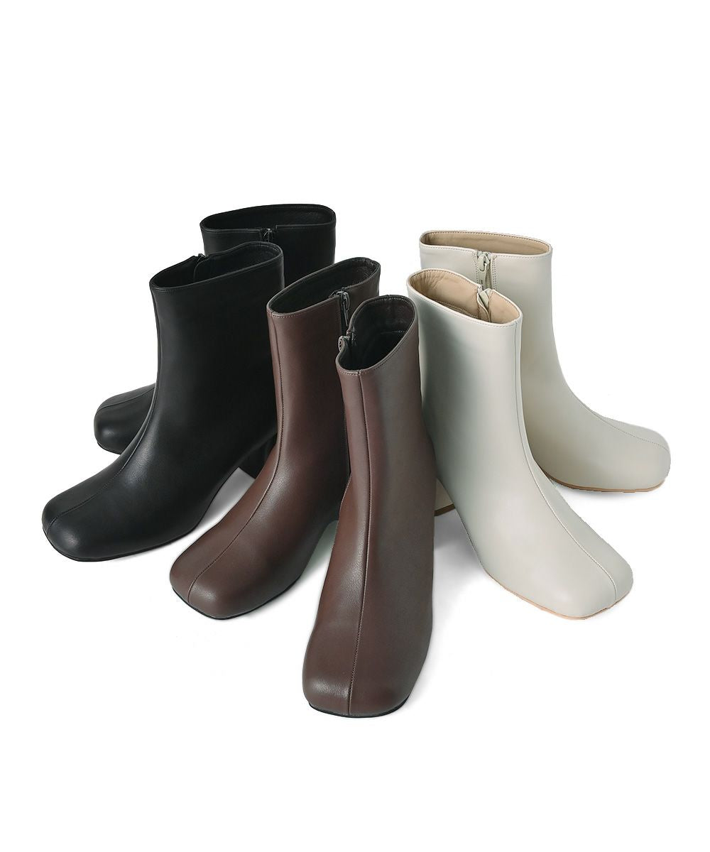 【SALE】SQUARE TOE MIDDLE BOOTS