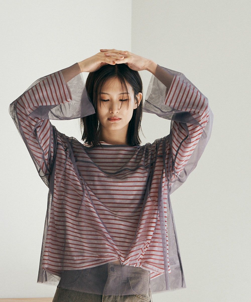 【SALE】SHEER MESH TOPS