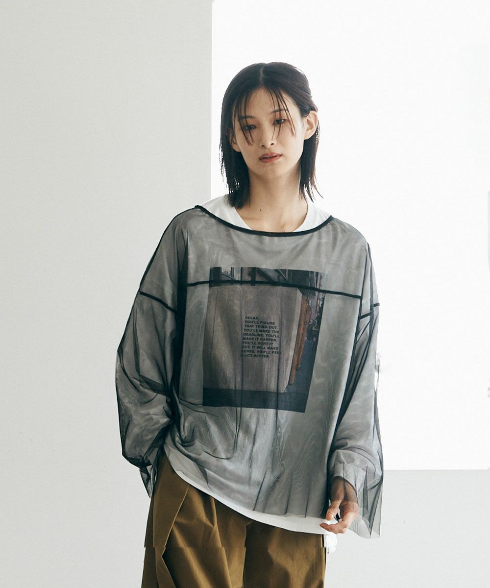 【SALE】SHEER MESH TOPS