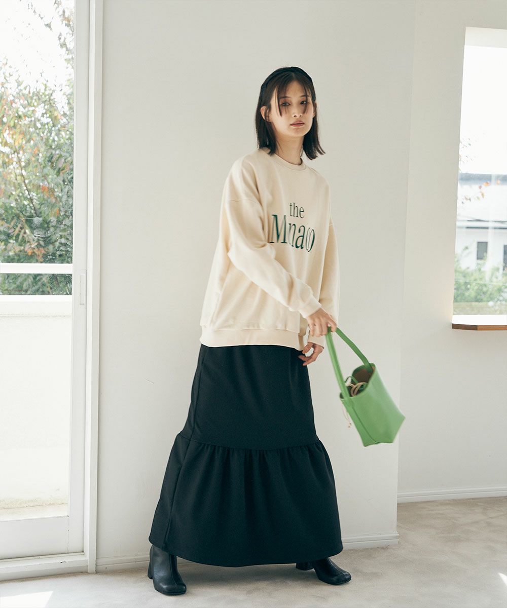 【SALE】RIB TIERED SKIRT