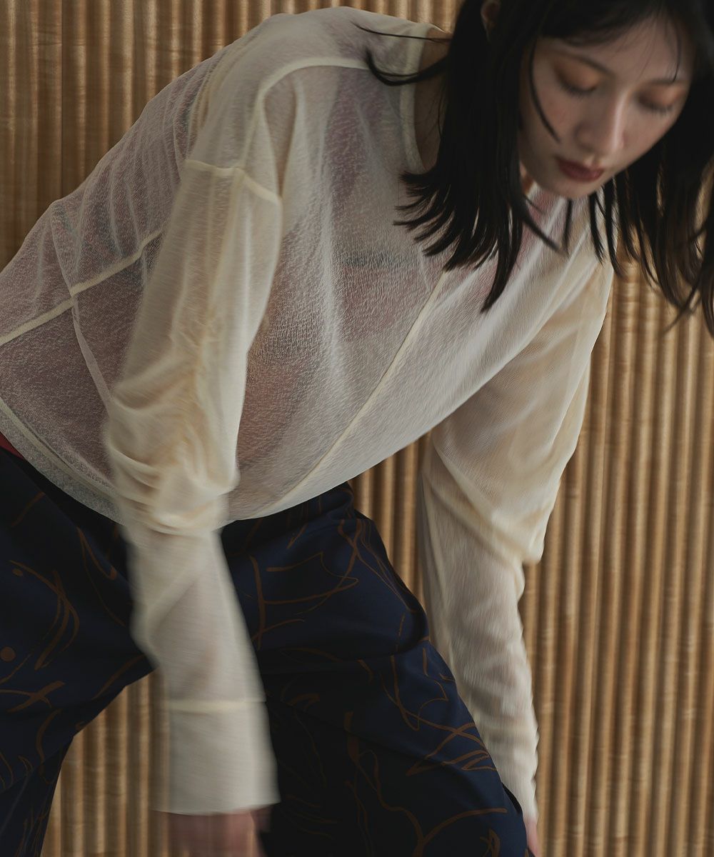 【SALE】MELANGE SHEER TOPS