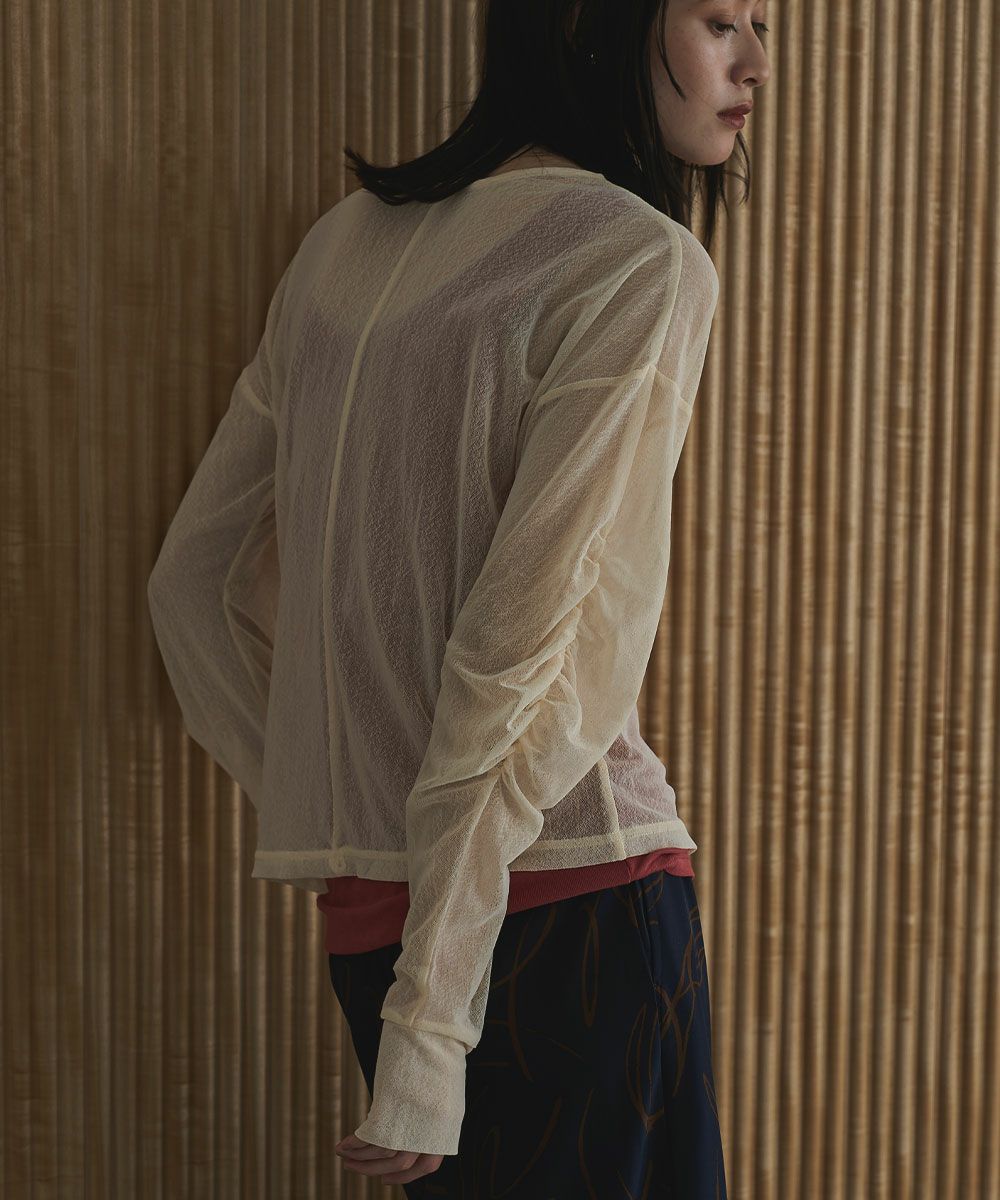 【SALE】MELANGE SHEER TOPS