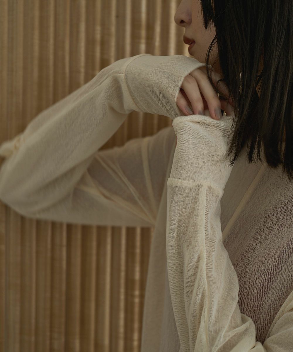 【SALE】MELANGE SHEER TOPS