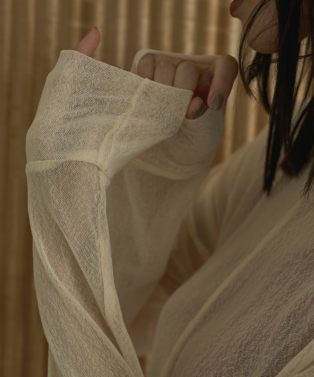 【SALE】MELANGE SHEER TOPS