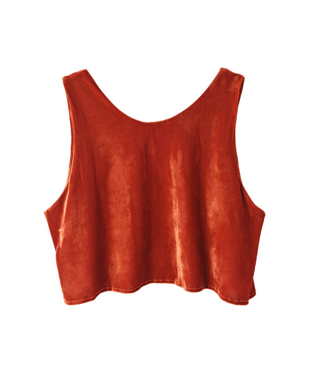 【SALE】VELOUR BUSTIER SET SHEER TEE