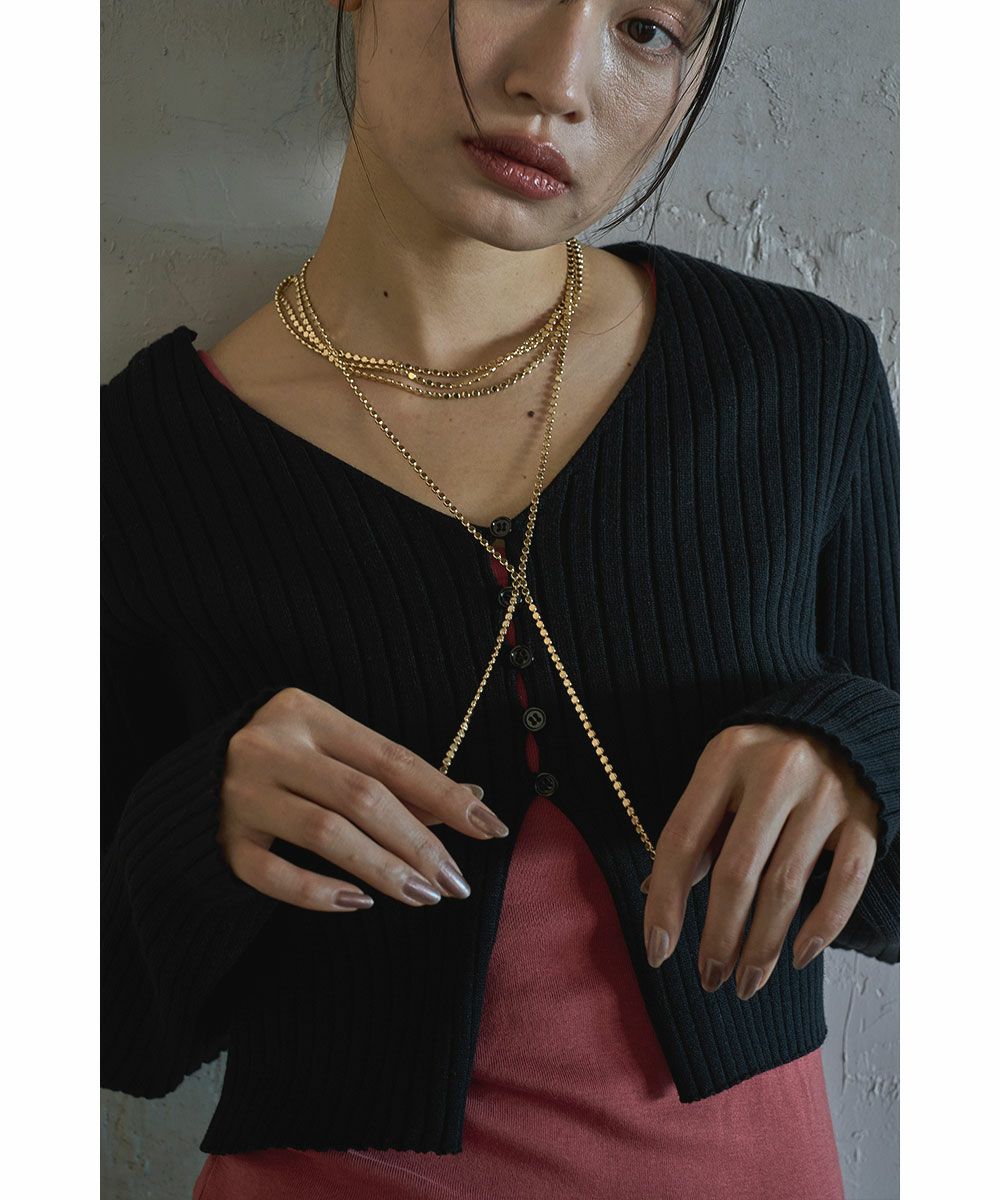 TRIPLE CHAIN NECKLACE