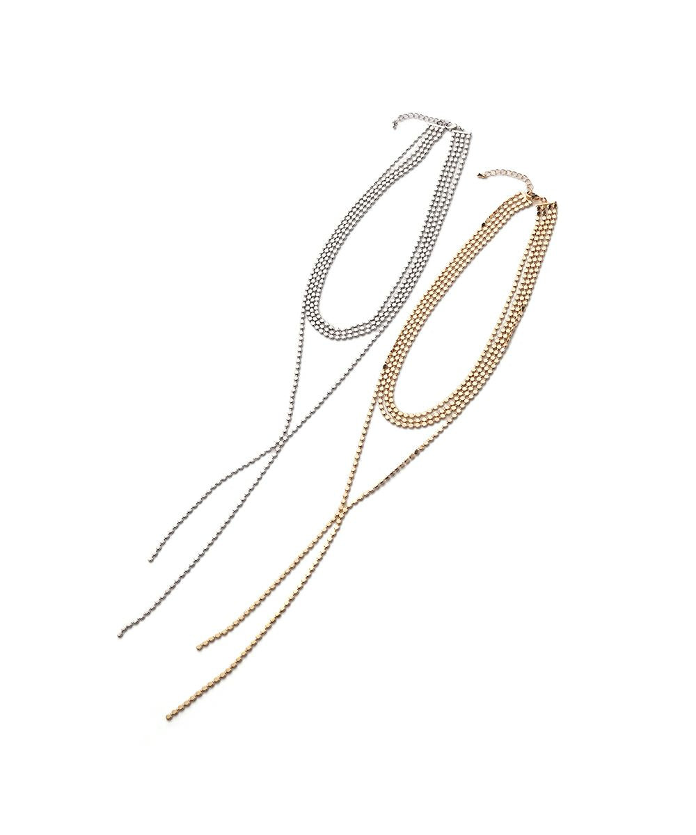 TRIPLE CHAIN NECKLACE