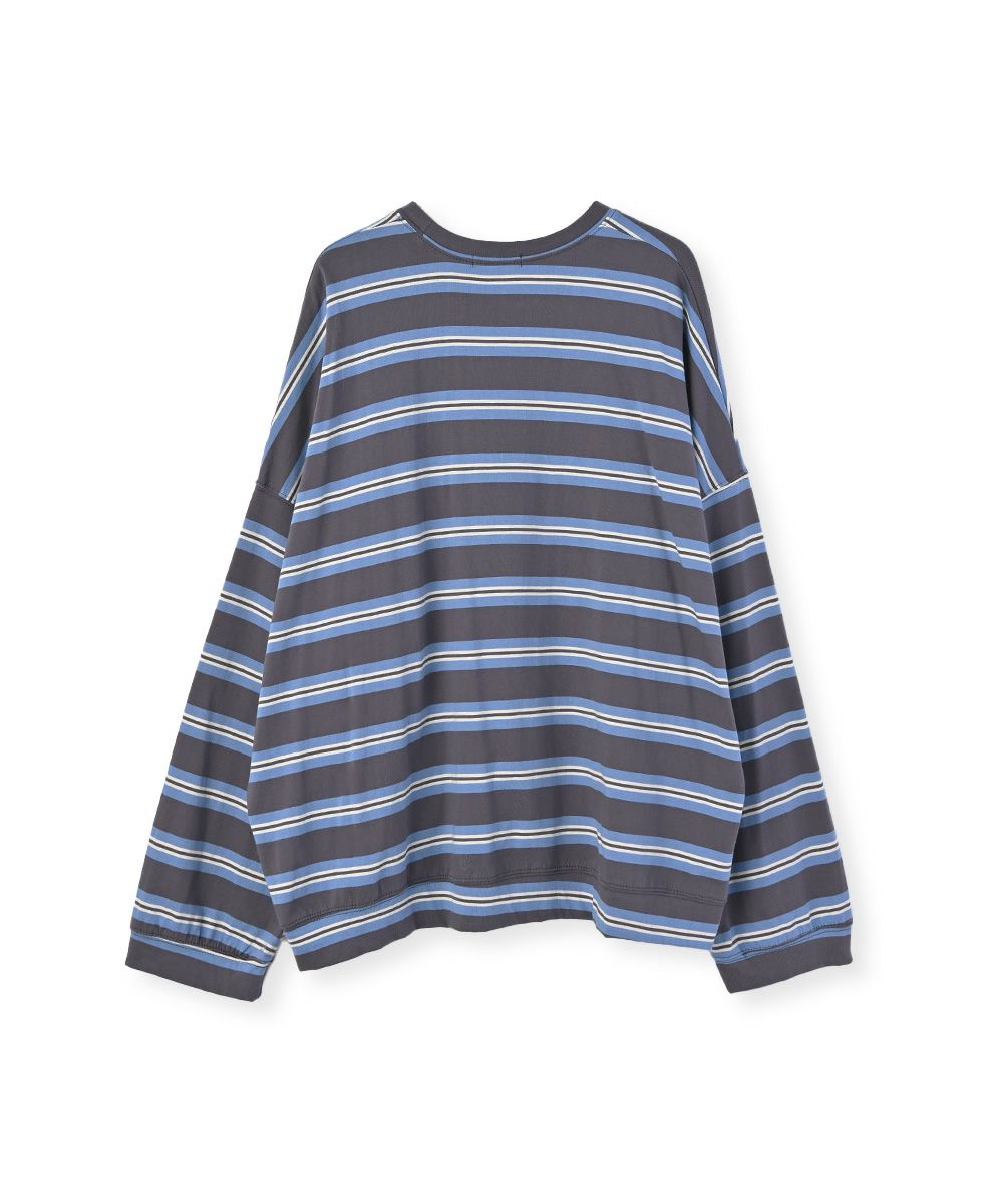 OVER SIZE BORDER TEE