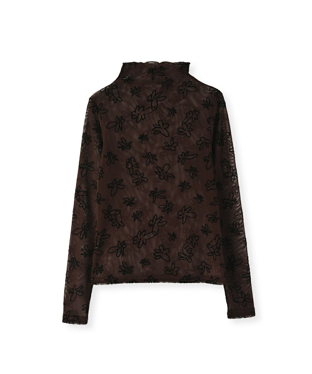 【SALE】FLOCKY SHEER TOPS