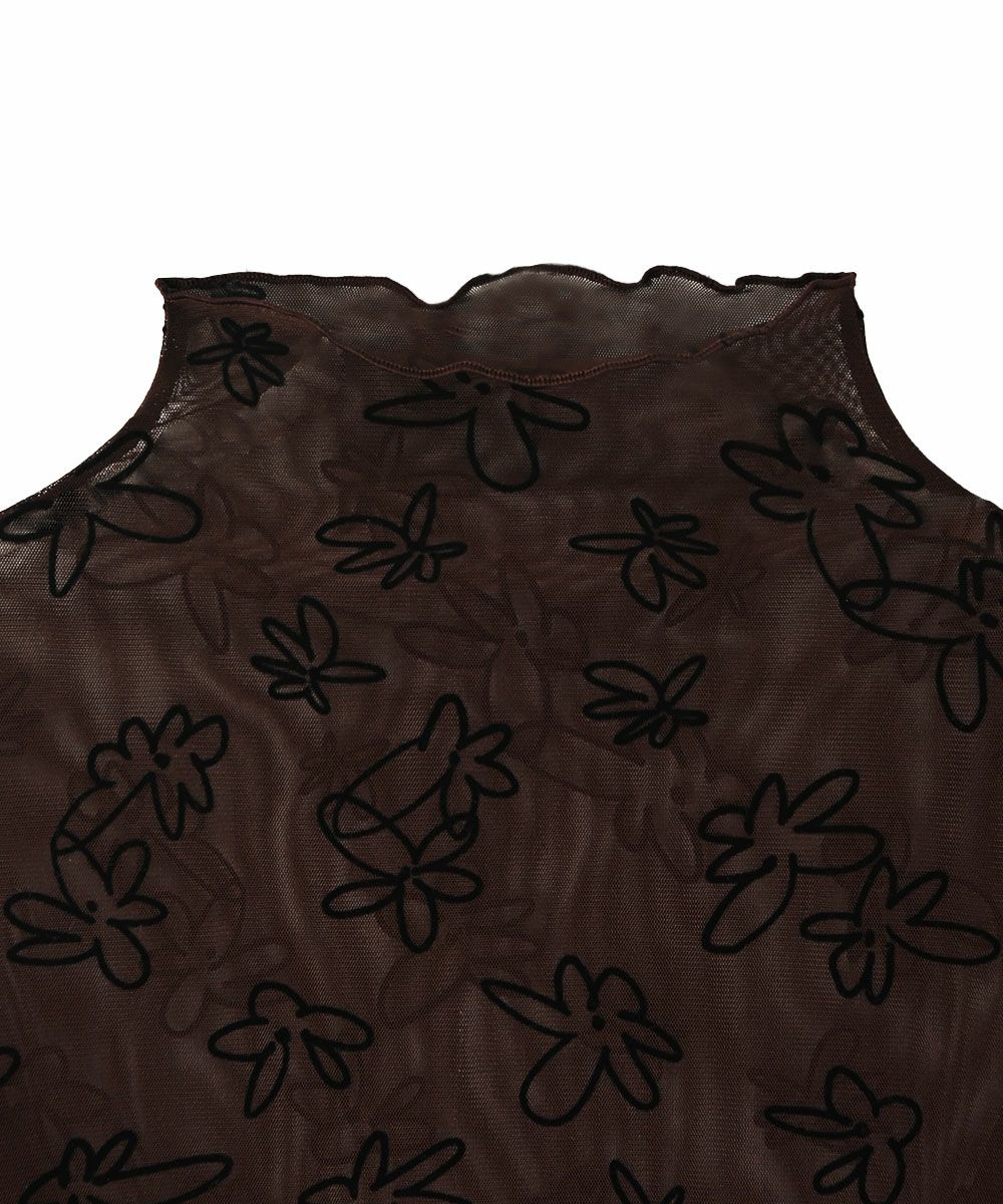 【SALE】FLOCKY SHEER TOPS