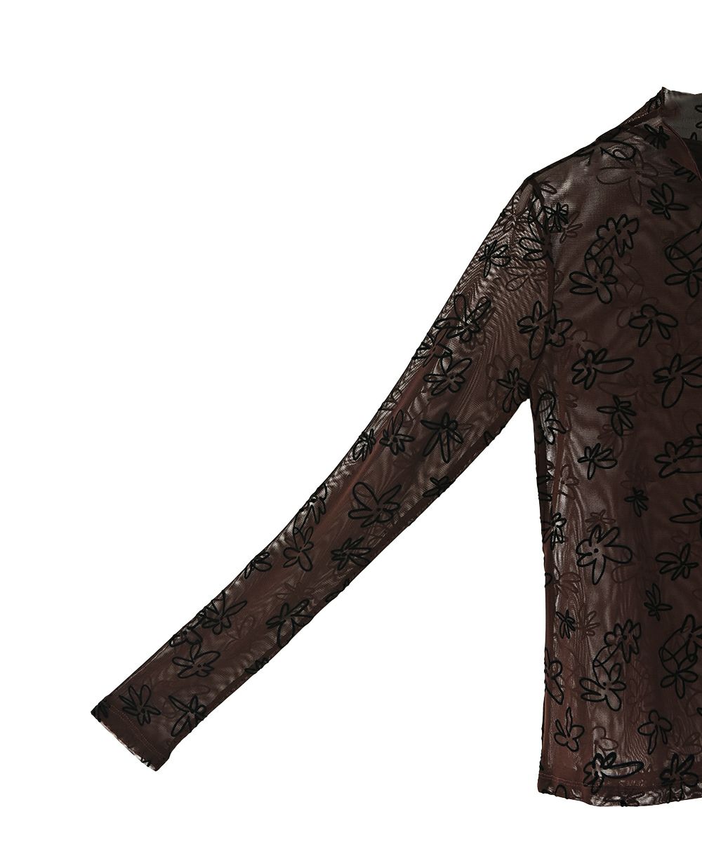 【SALE】FLOCKY SHEER TOPS