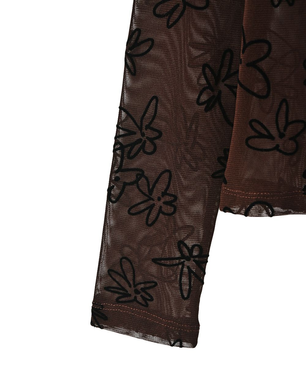 【SALE】FLOCKY SHEER TOPS