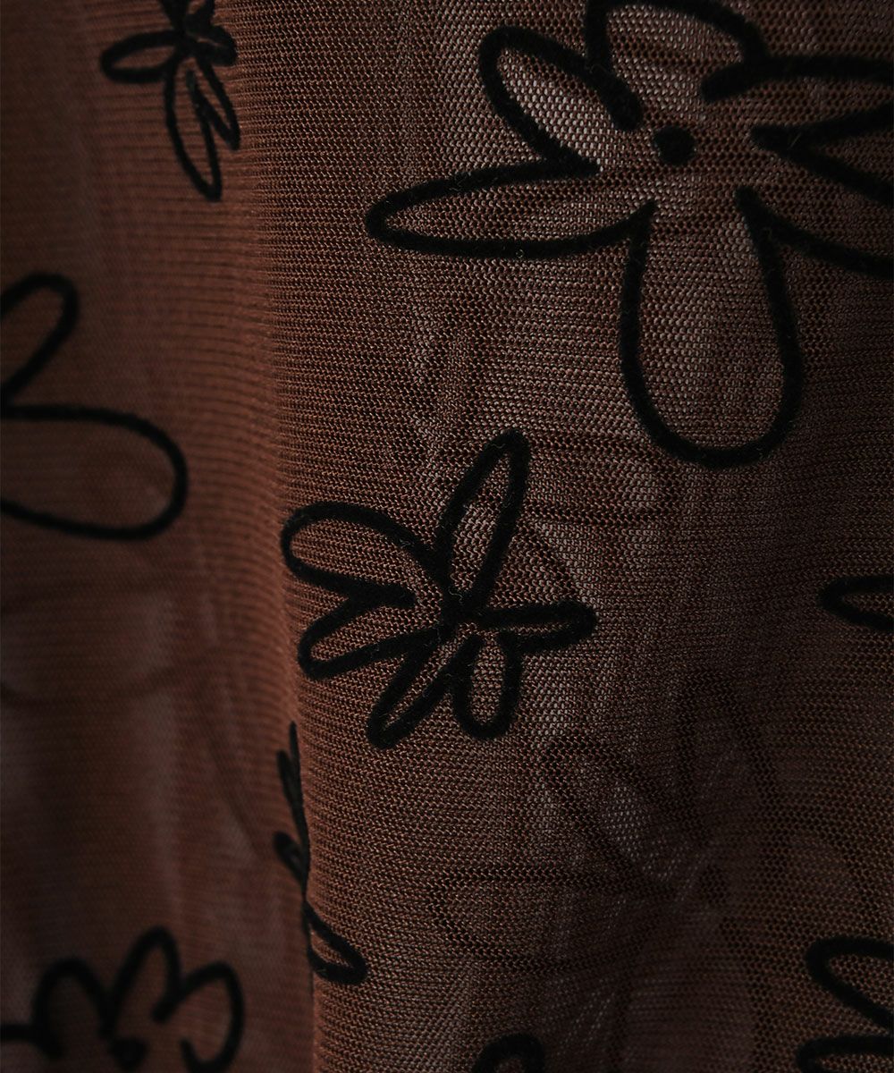 【SALE】FLOCKY SHEER TOPS