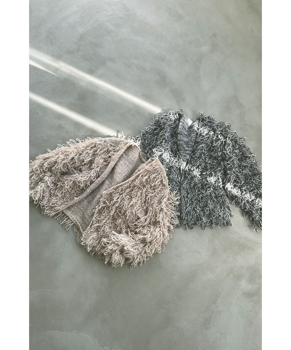 【SALE】MIX LOOP KNIT CARDIGAN