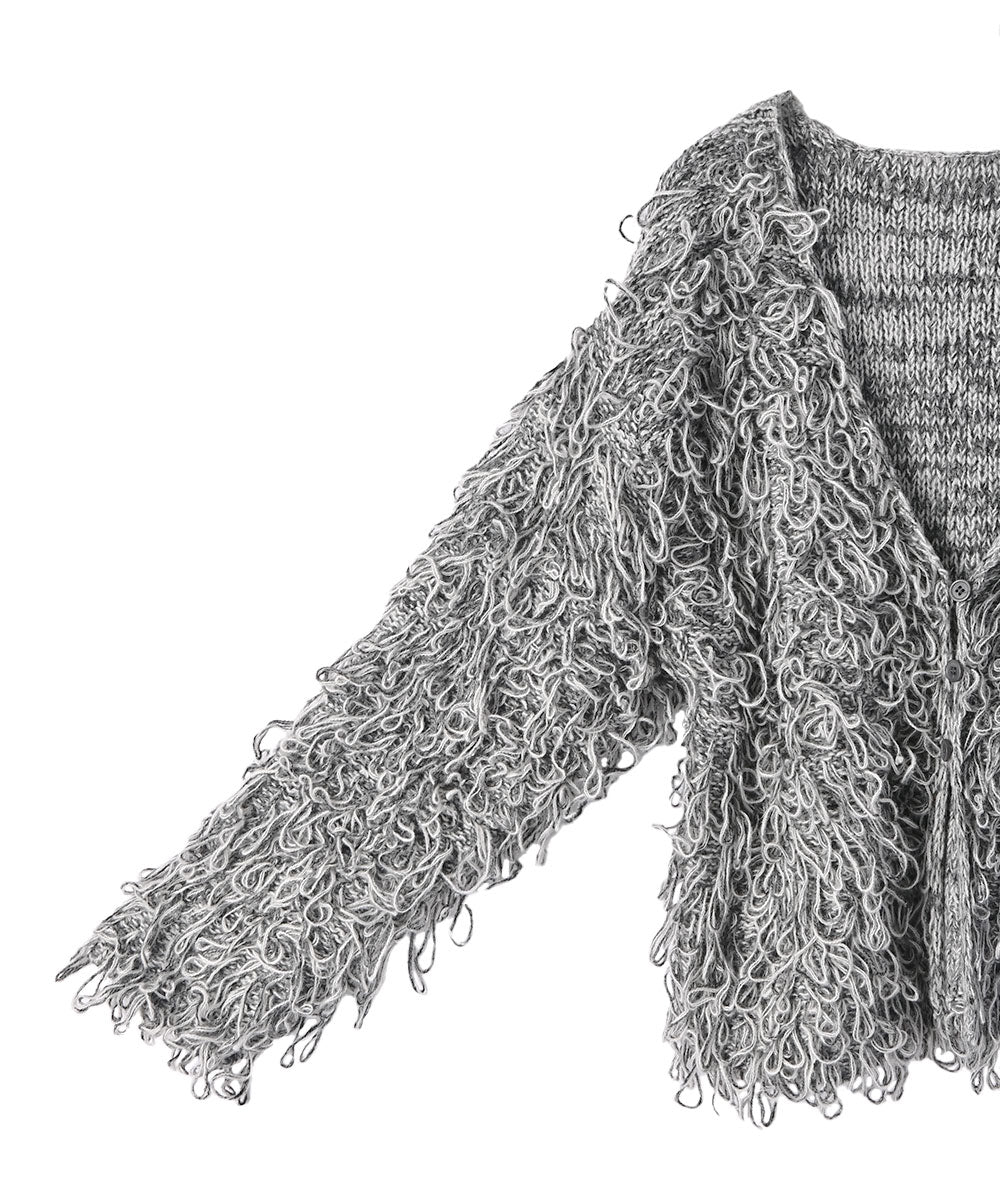 【SALE】MIX LOOP KNIT CARDIGAN