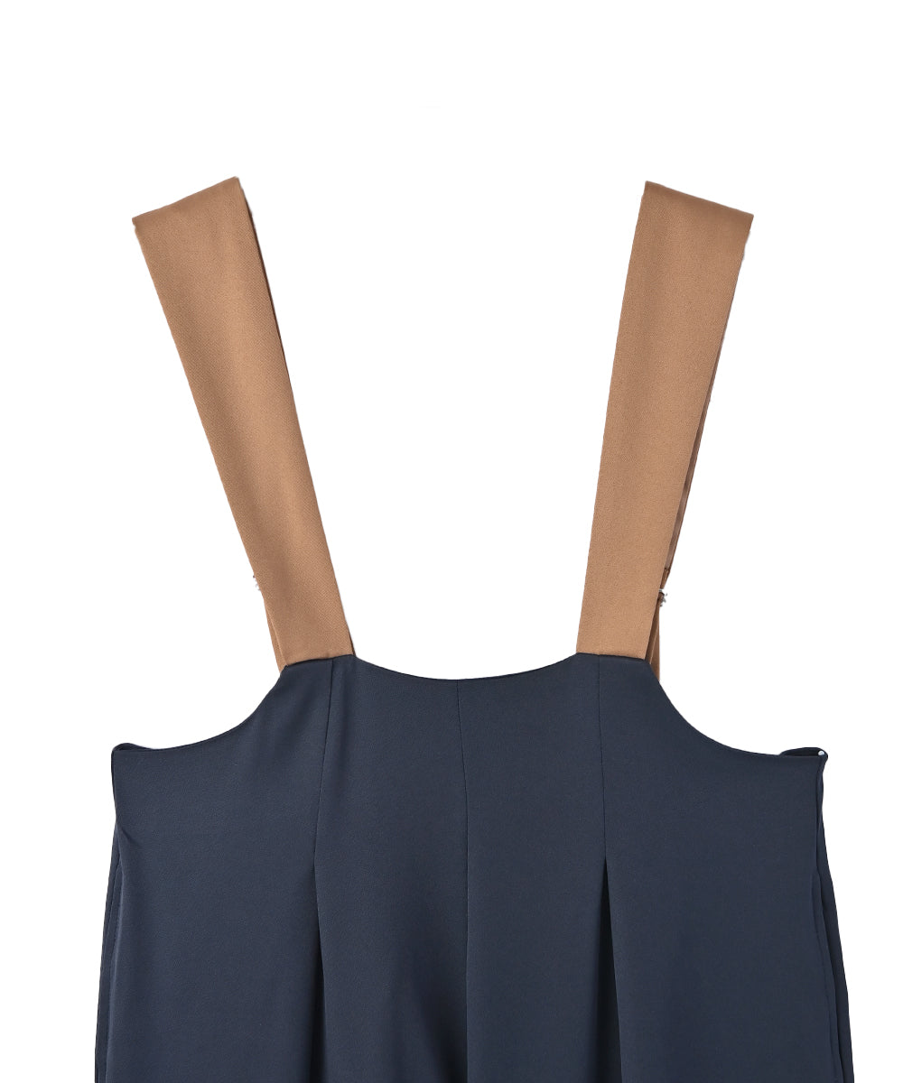 BI-COLOR WIDE SALOPETTE