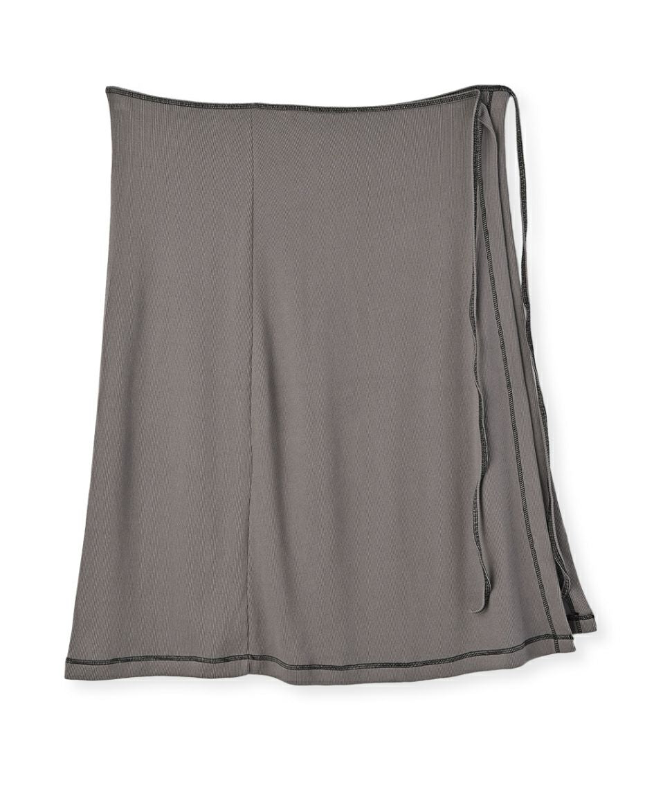 【SALE】STRETCH LIB WRAP SKIRT