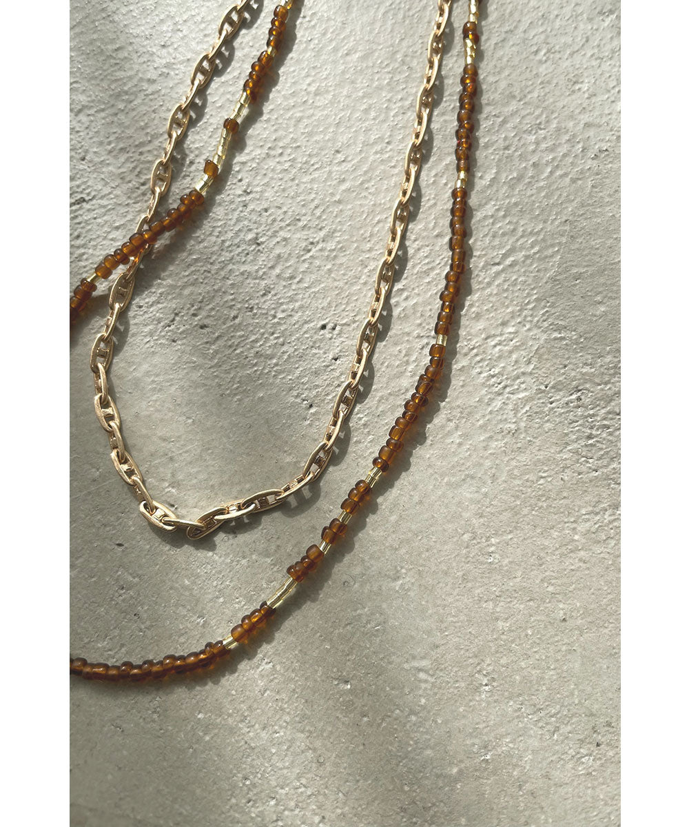 BEADS & CHAIN NECKLACE