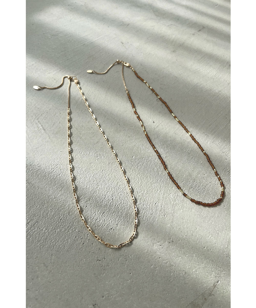 BEADS & CHAIN NECKLACE