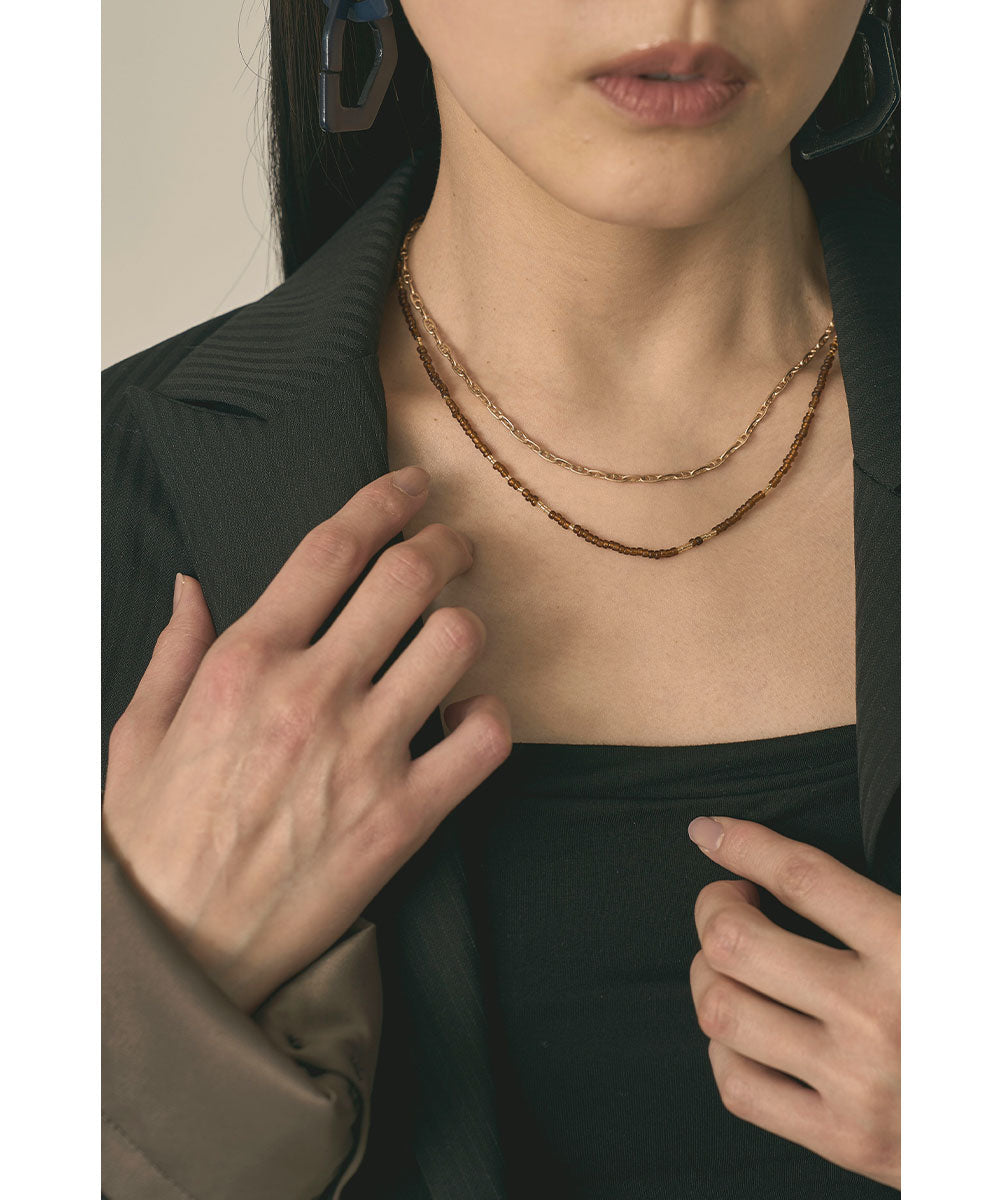 BEADS & CHAIN NECKLACE