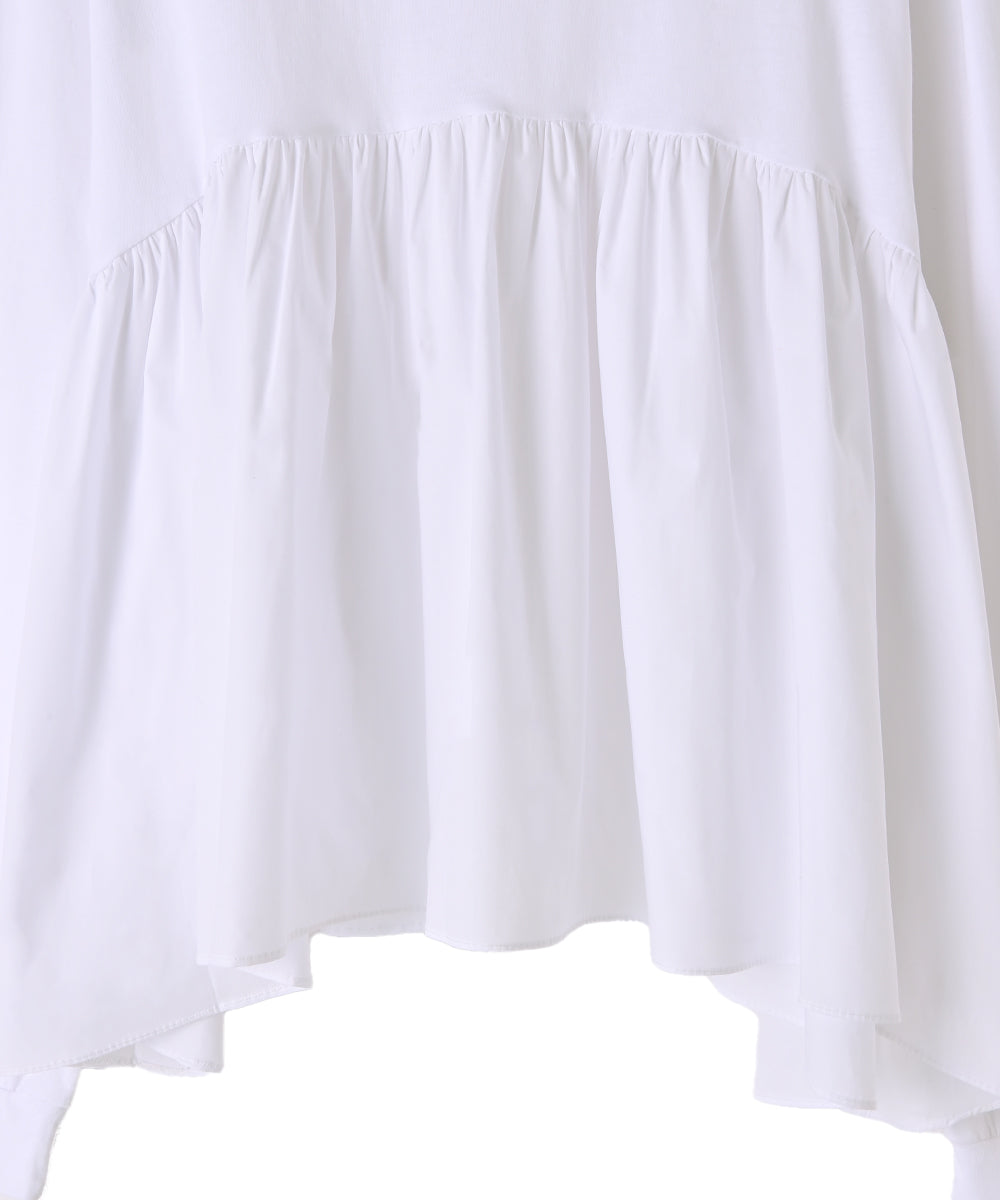 OTONA SWITCHING PEPLUM TEE(25SS)