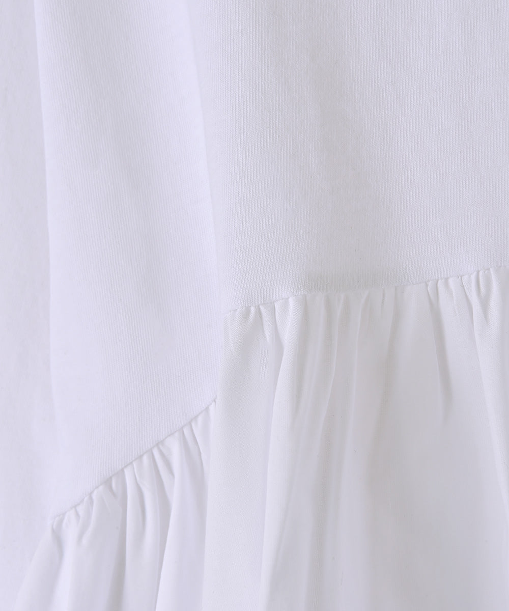 OTONA SWITCHING PEPLUM TEE(25SS)