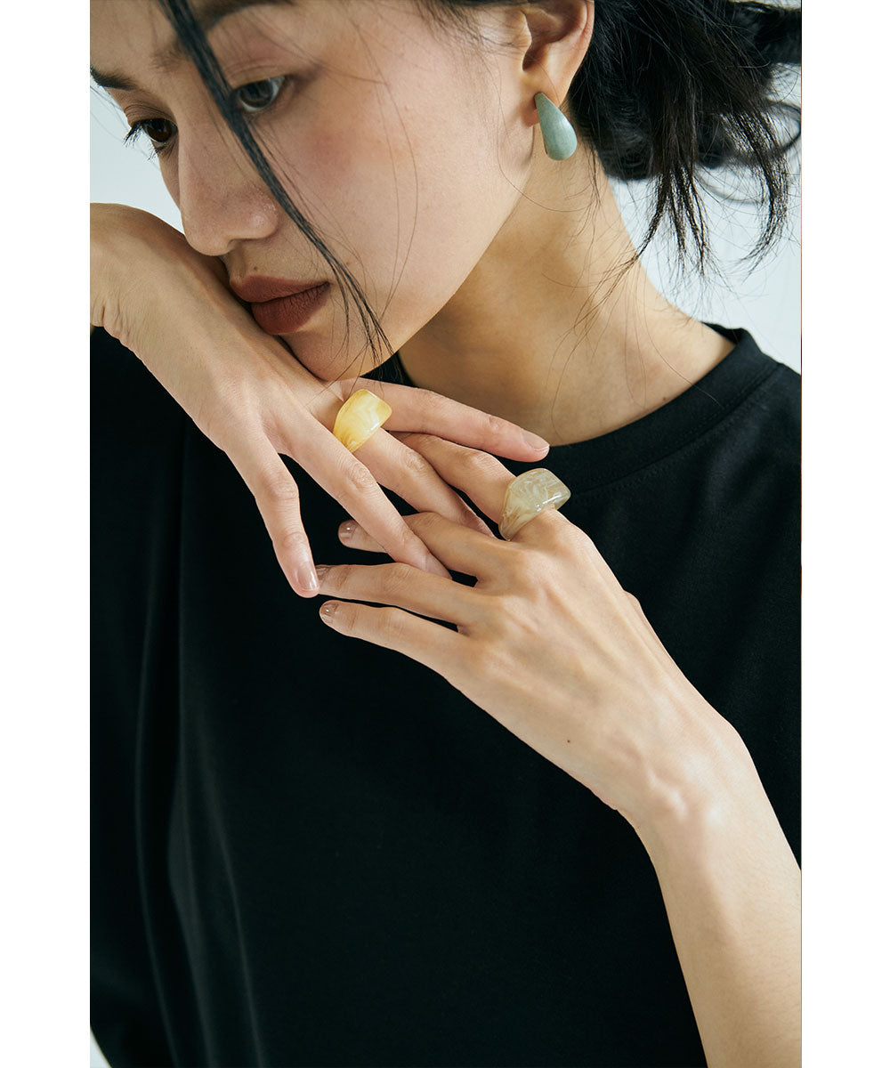 SQUARE TRANSLUCENT RING