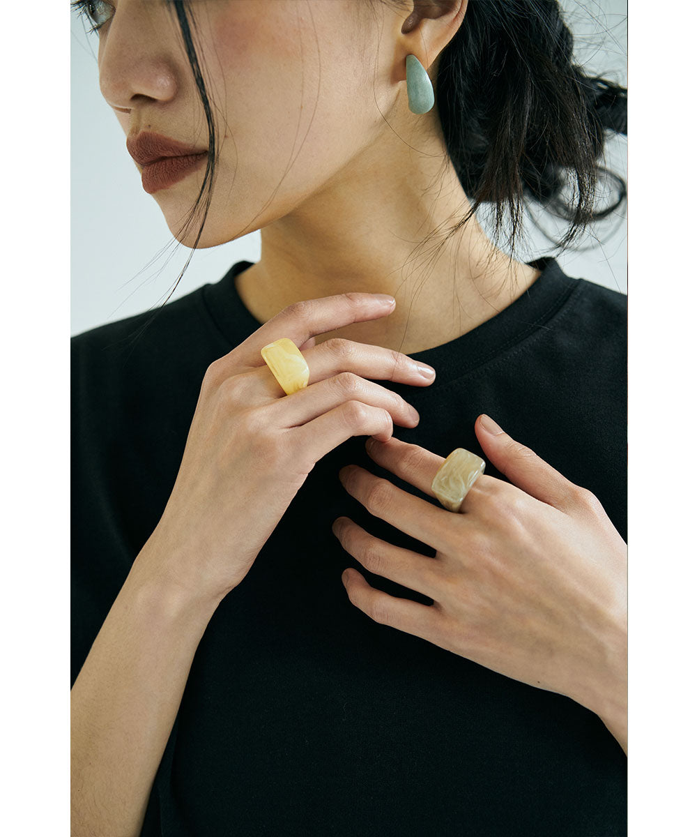 SQUARE TRANSLUCENT RING