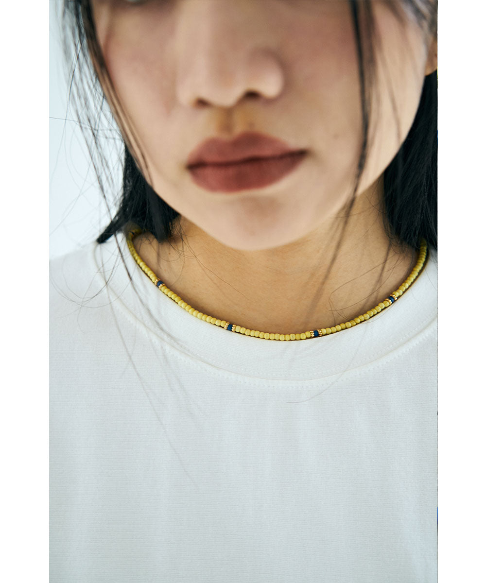 SYNTHETIC STONE COLOR NECKLACE