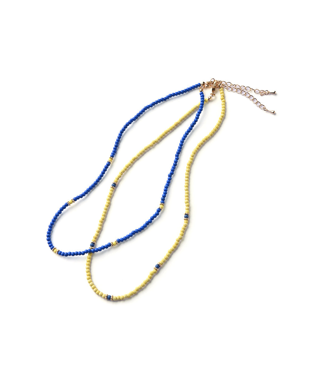 SYNTHETIC STONE COLOR NECKLACE