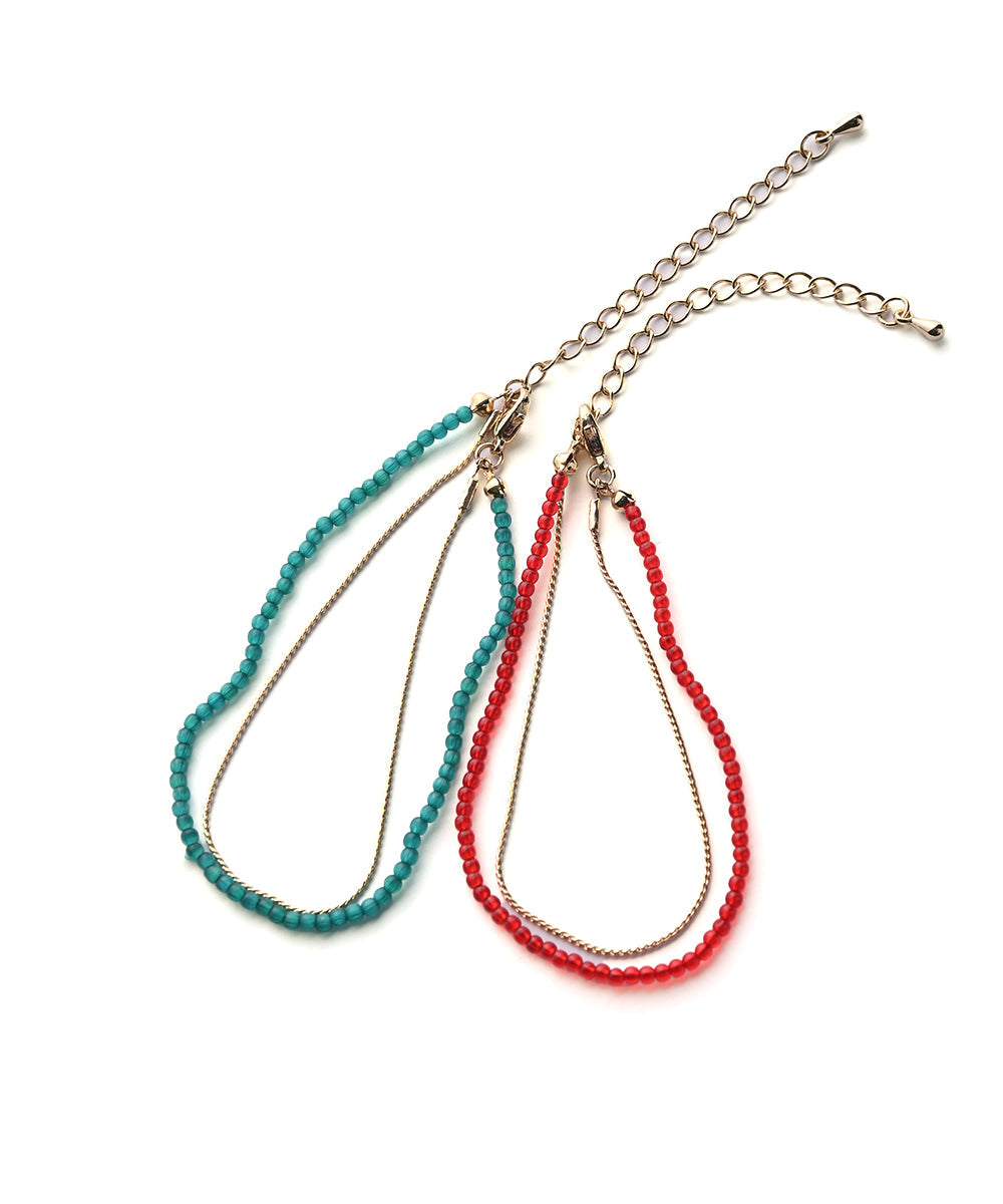 BEADS & CHAIN BRACELET