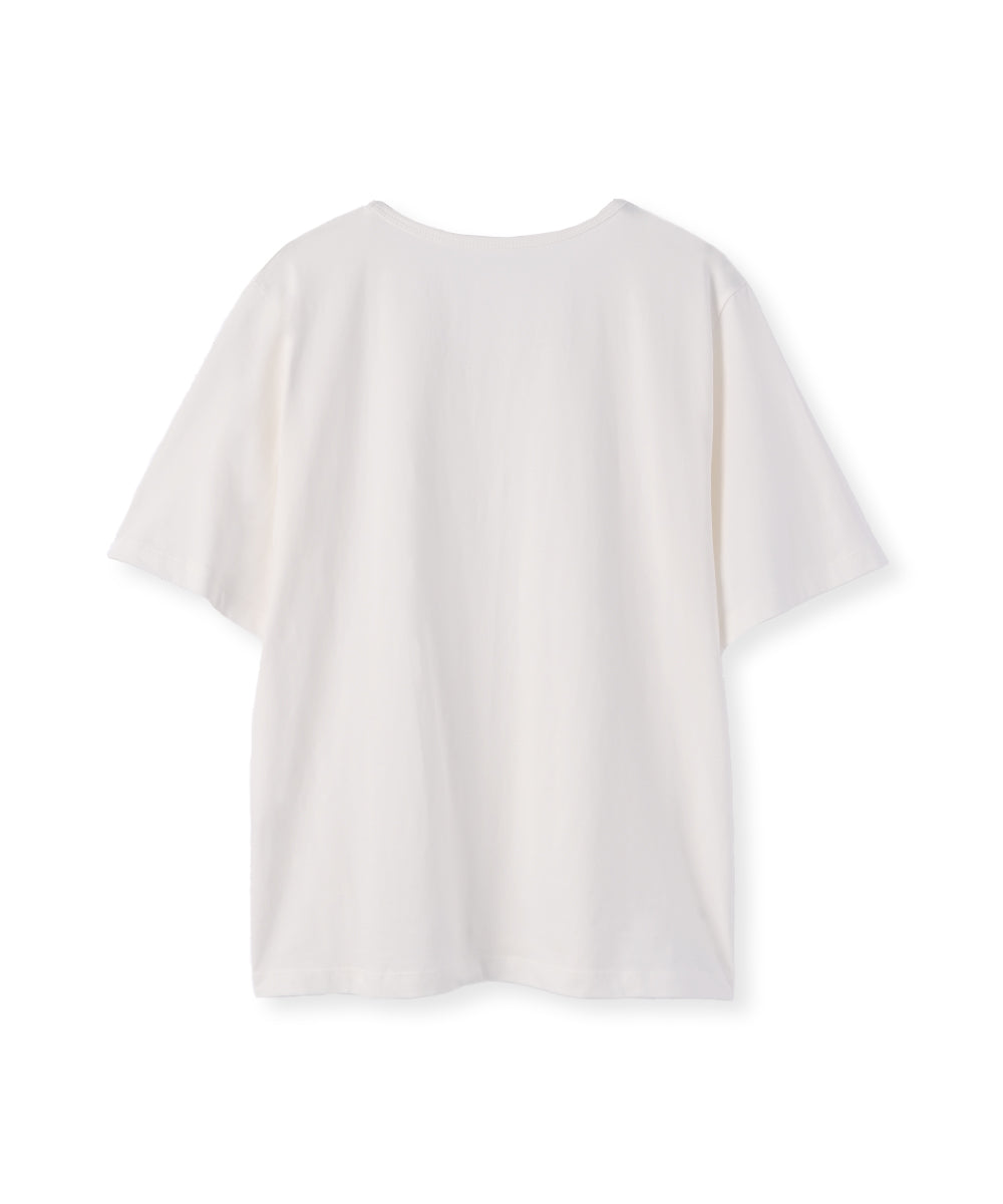 U NECK HALF SLEEVE OVER TEE