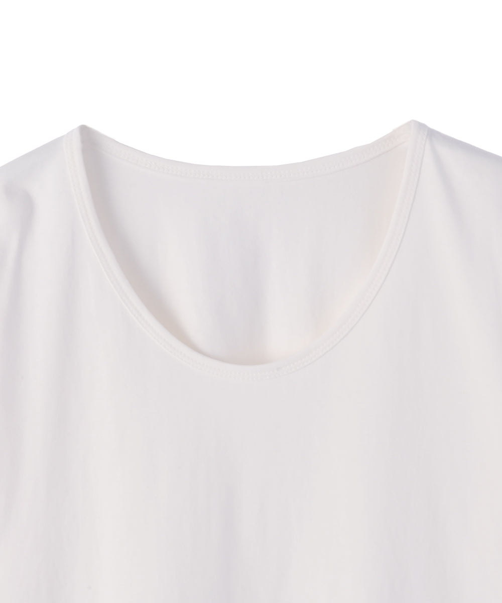 U NECK HALF SLEEVE OVER TEE