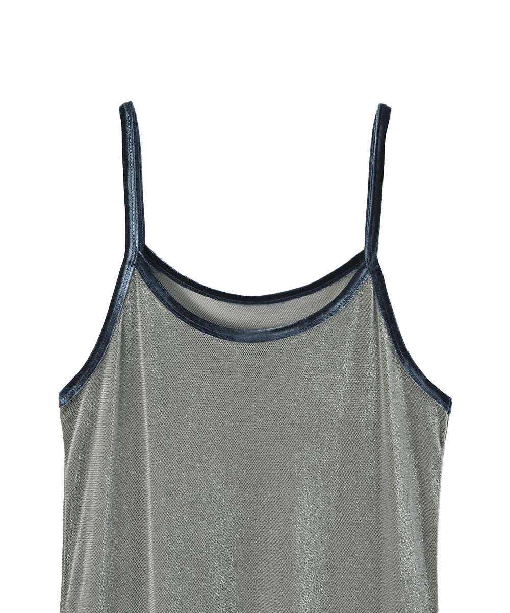 MESH BINDING CAMI DRESS