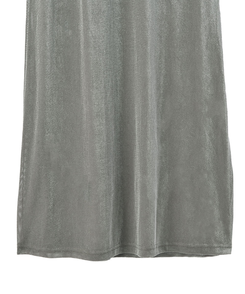 MESH BINDING CAMI DRESS