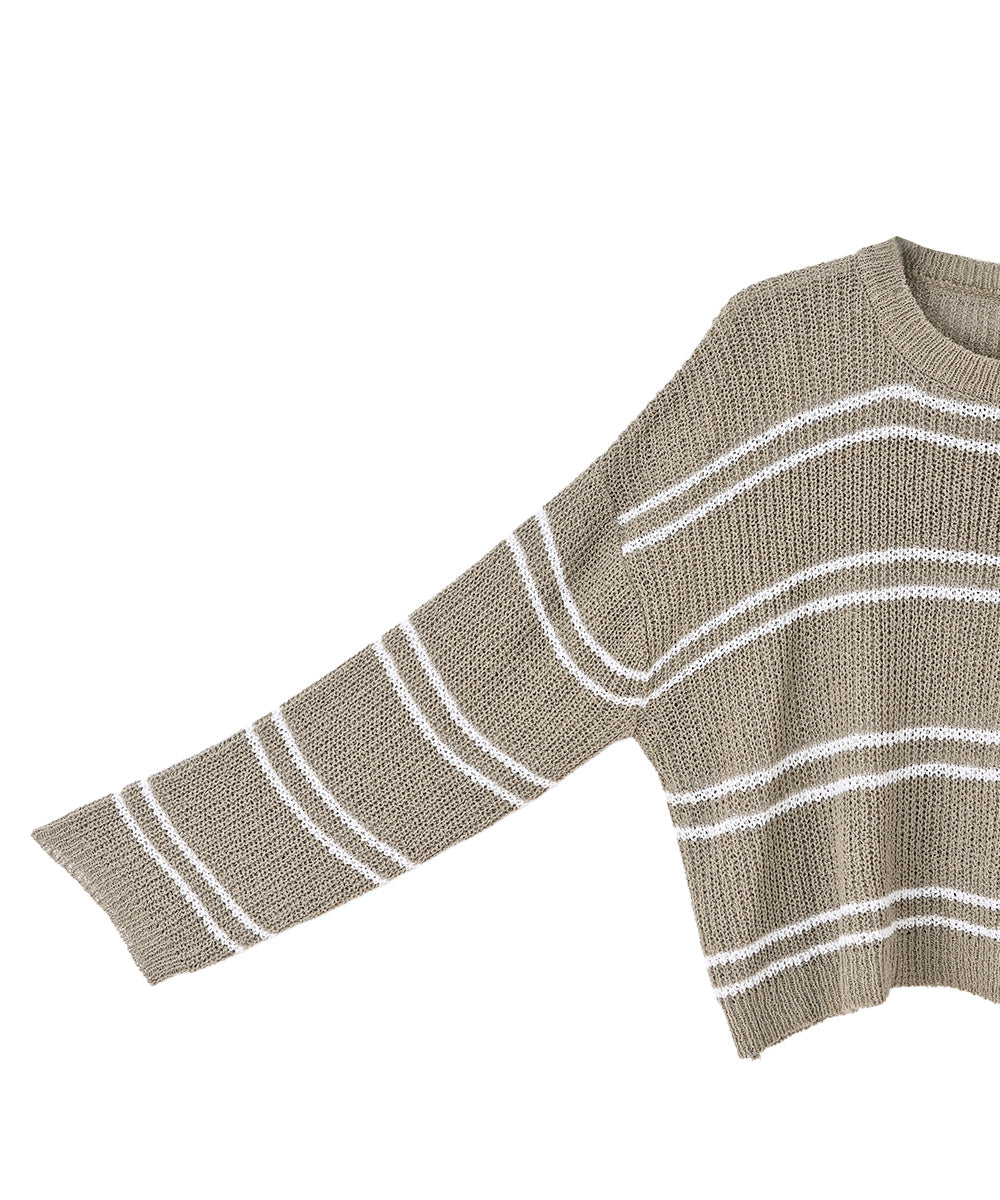 BORDER SUMMER KNIT