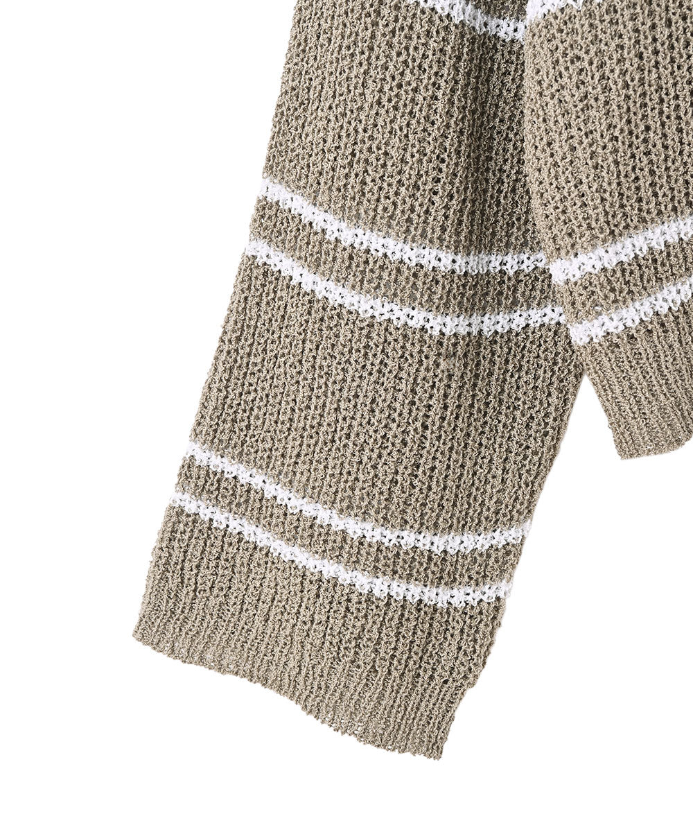 BORDER SUMMER KNIT