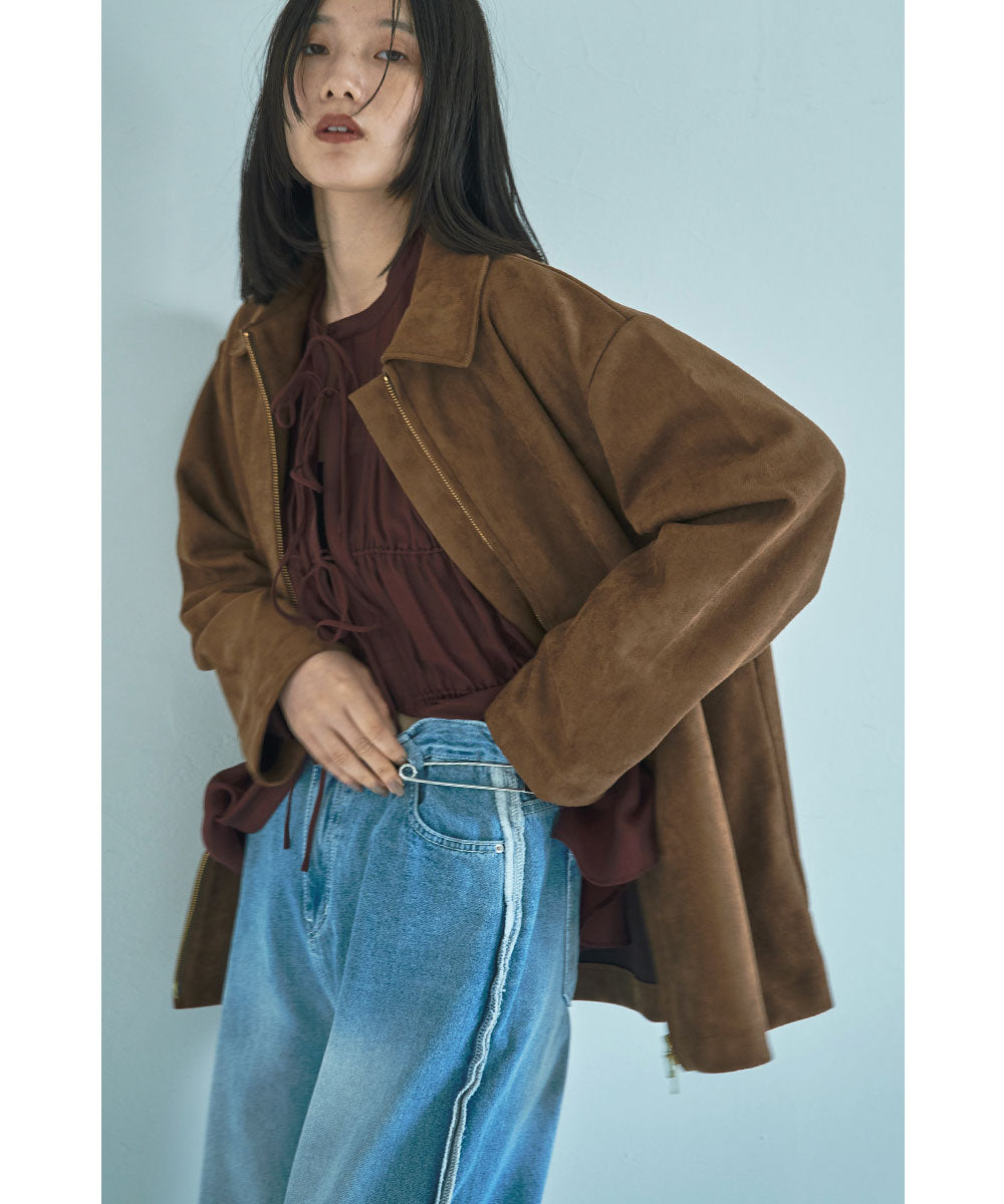 SALE】FAKE SUEDE BLOUSON