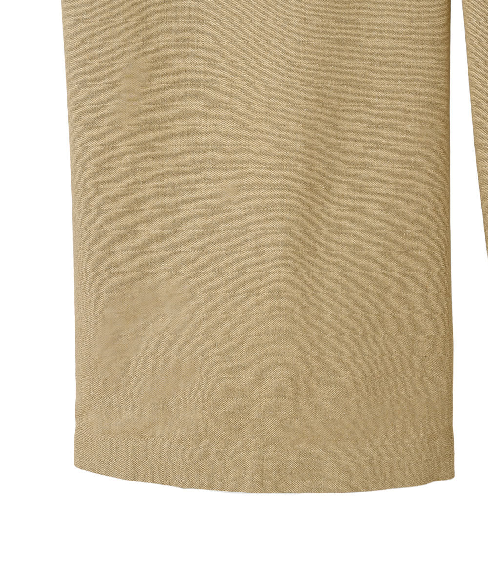 WAIST PIPING LINEN BLEND PANTS