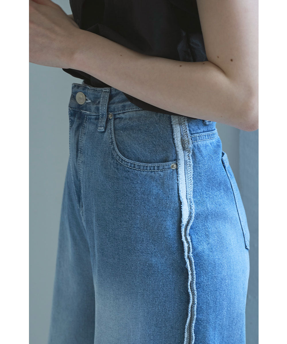 SIDE SEAM WIDE DENIM