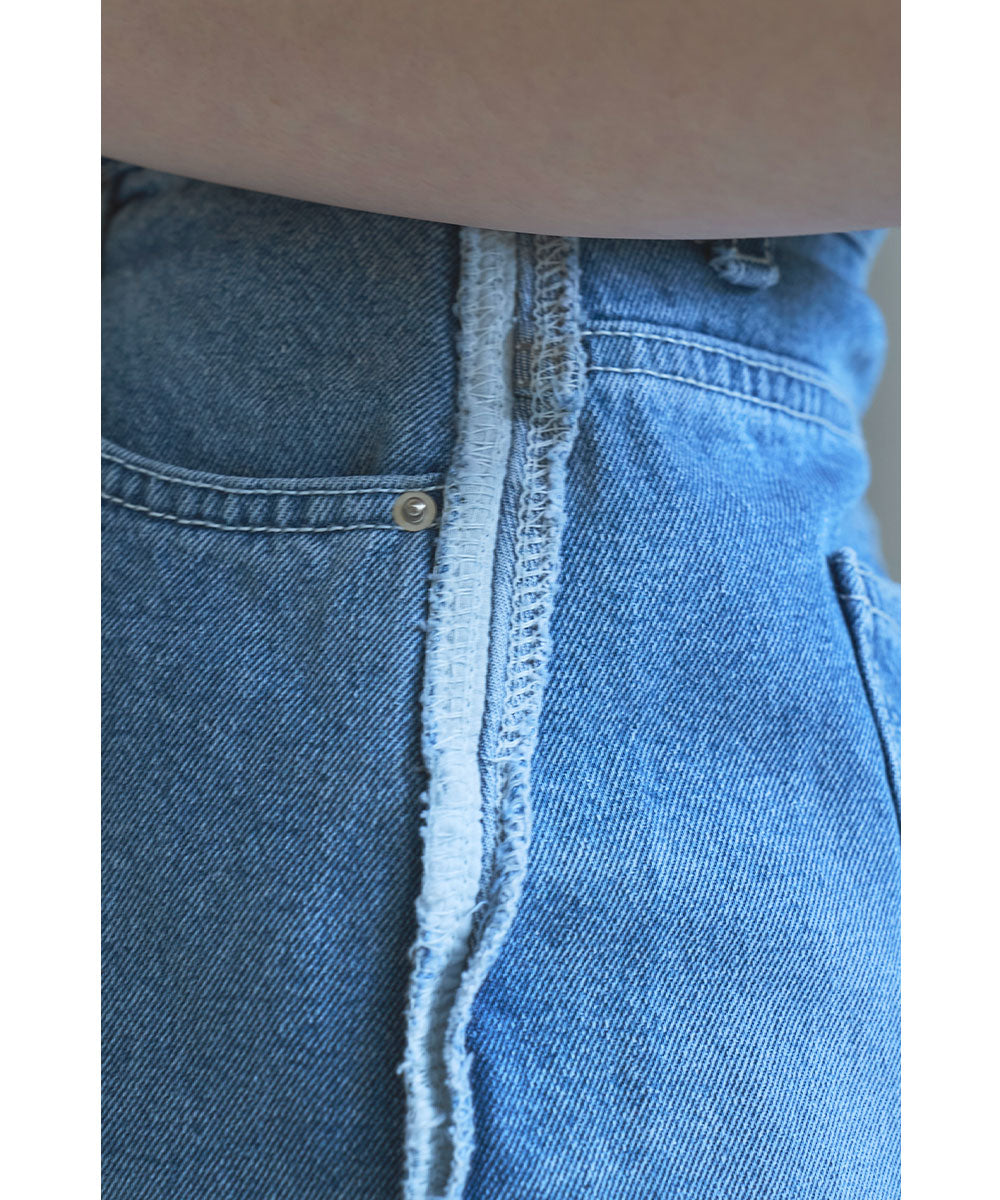 SIDE SEAM WIDE DENIM