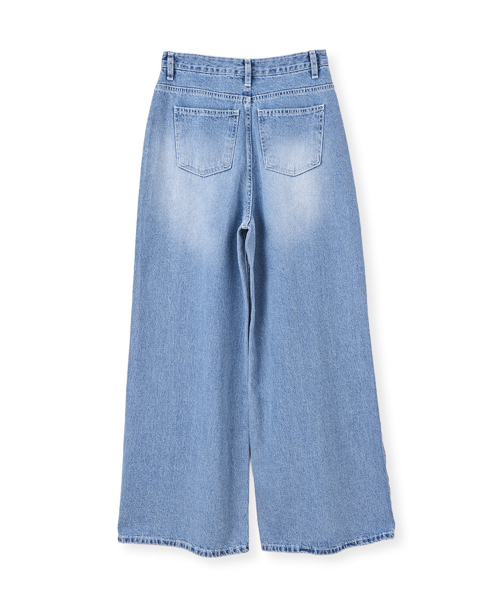 SIDE SEAM WIDE DENIM